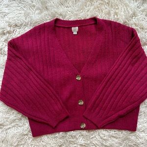 Pink Cardigan Long Sleeve knit sweater from a new day